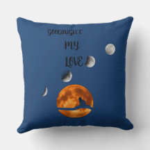 Almohada de lanzamiento de escena nocturna ''Buena