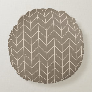 Almohada de lanzamiento de espina de arenque taupe
