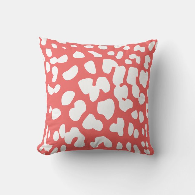 Almohada de lanzamiento de estampado de leopardo d (Anverso)