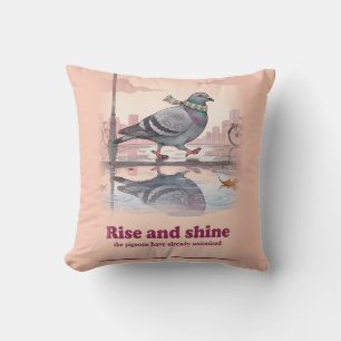 Almohada de lanzamiento de estilo acuarela con buf