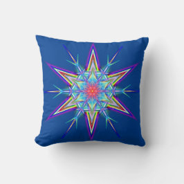 Almohada de lanzamiento de estrella de copo de nie