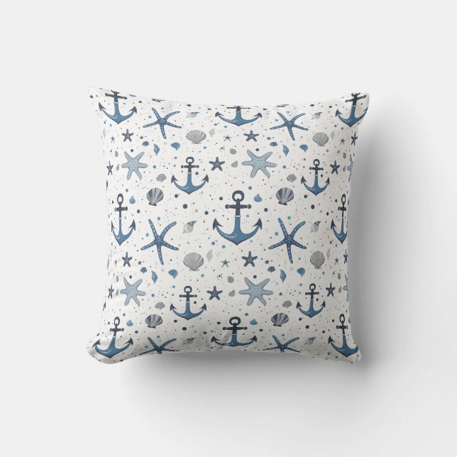 Almohada de lanzamiento de estrella de mar de ancl (Anverso)