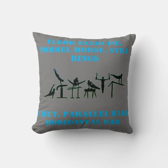 Almohada de lanzamiento de eventos de gimnasia par (Anverso)