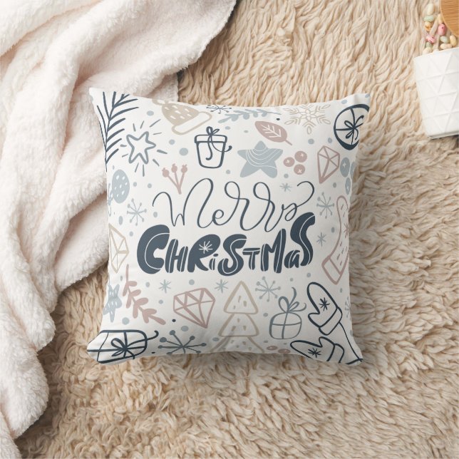 Almohada de lanzamiento de Feliz Navidad – Decorac (Manta)