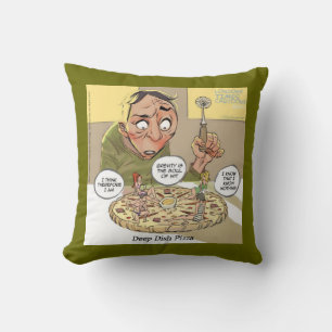 Almohada de lanzamiento de filosofía divertida de