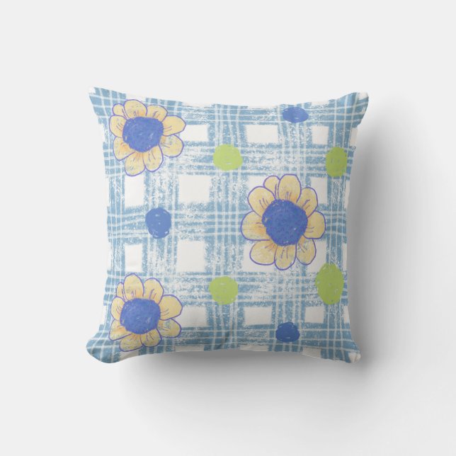 almohada de lanzamiento de flores (Anverso)