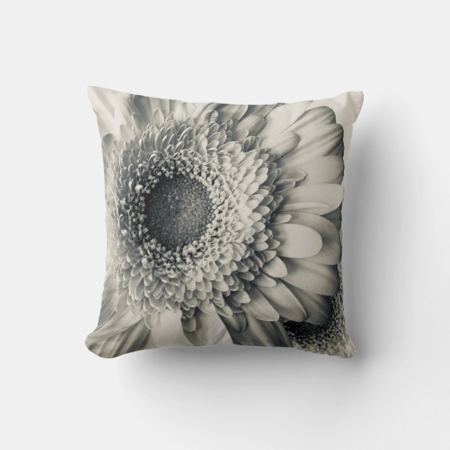 Almohada de lanzamiento de foto de flor de margari (Anverso)