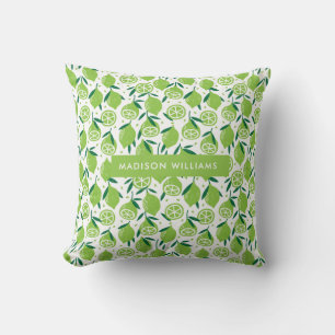 Almohada de lanzamiento de fruta con inscripción e