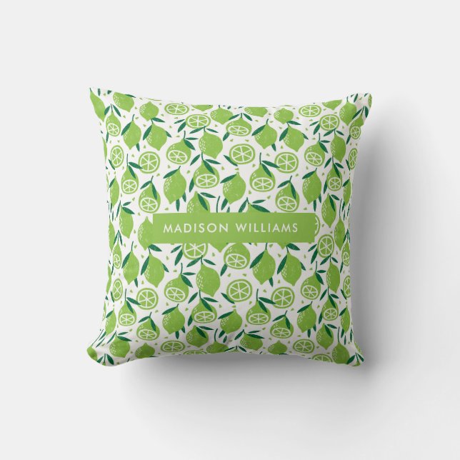 Almohada de lanzamiento de fruta con inscripción e (Anverso)