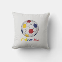 Almohada de lanzamiento de fútbol de Colombia