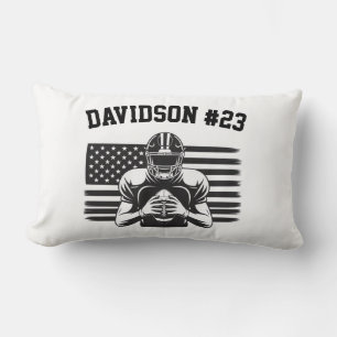 Almohada de lanzamiento de fútbol jugador equipo d