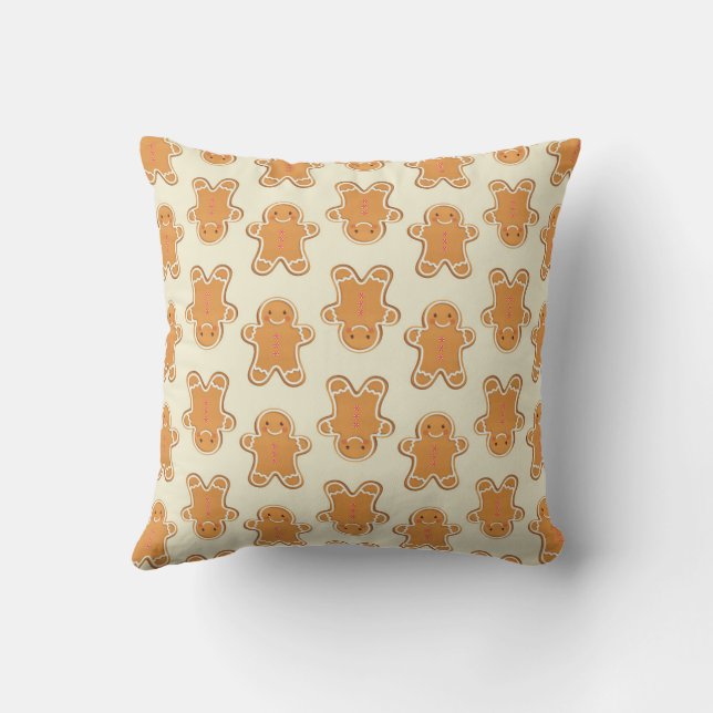 Almohada de lanzamiento de galleta de jengibre beb (Reverso)