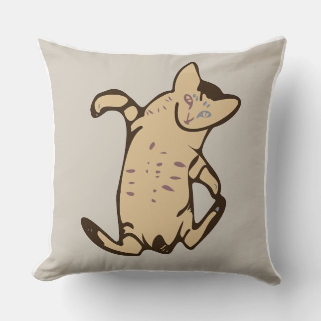 Almohada de lanzamiento de gatito (Anverso)