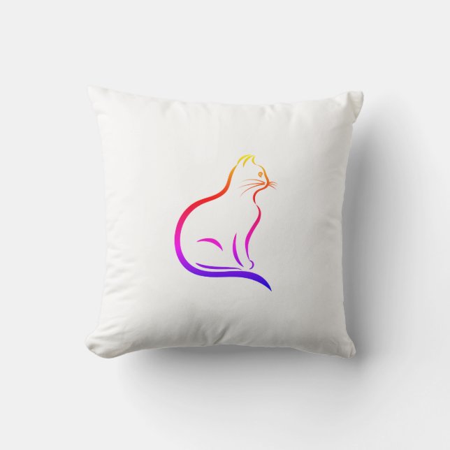 Almohada de lanzamiento de gato (Anverso)