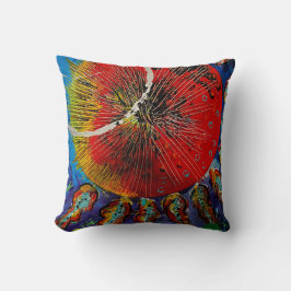 almohada de lanzamiento de girasol al sol