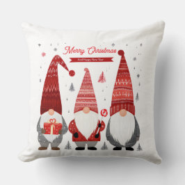Almohada de lanzamiento de Gnome de Navidad