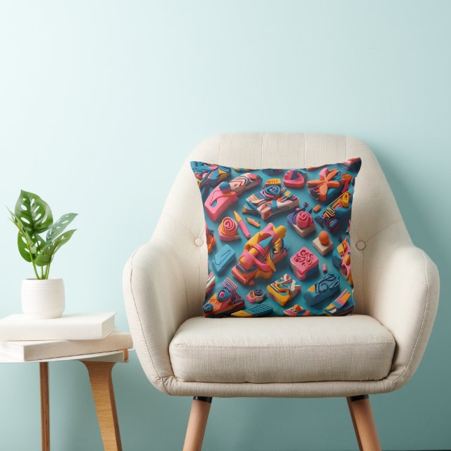 Almohada de lanzamiento de gomas de borrar de form (Silla)