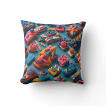 Almohada de lanzamiento de gomas de borrar de form