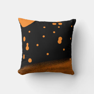 Almohada de lanzamiento de goteo naranja de brasa