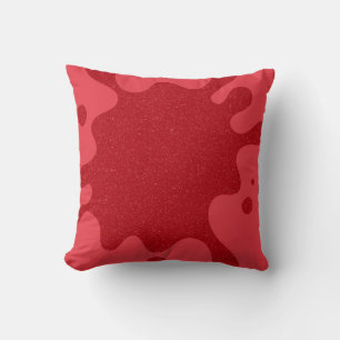 Almohada de lanzamiento de goteo rojo de tomate pe