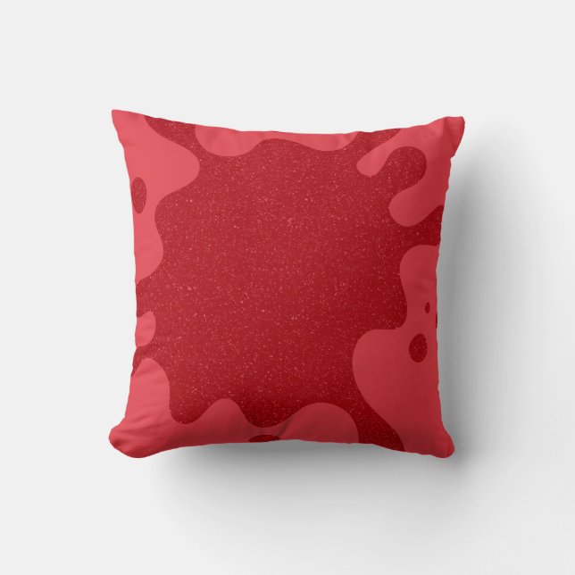 Almohada de lanzamiento de goteo rojo de tomate pe (Anverso)