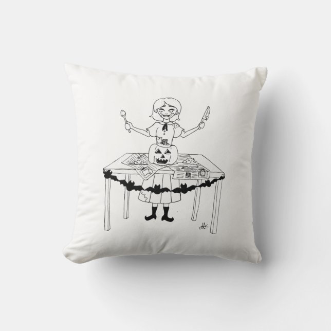 almohada de lanzamiento de Halloween (Anverso)