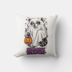 Almohada de lanzamiento de Halloween de mapache fa
