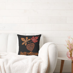 Almohada de lanzamiento de hojas de otoño Vibracio