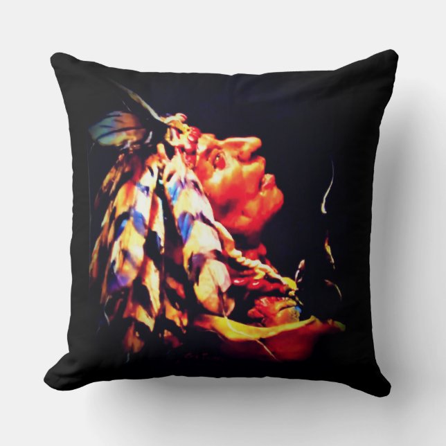 Almohada de lanzamiento de hombre de medicina (Anverso)