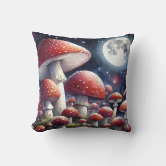 Almohada de lanzamiento de hongos a la luz de la l