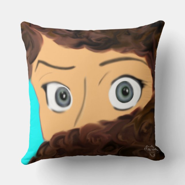 Almohada de lanzamiento de humor de búho tranquilo (Reverso )