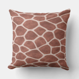 Almohada de lanzamiento de impresión de jirafa mar