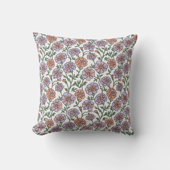Almohada de lanzamiento de impresión de Marigold d (Anverso)