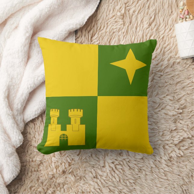 Almohada de lanzamiento de insignia de la població (Manta)