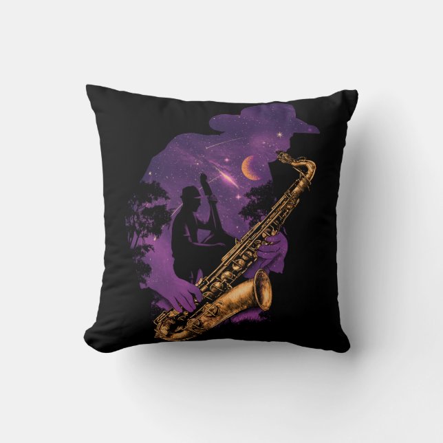 almohada de lanzamiento de jazz de medianoche (Anverso)