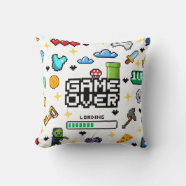 Almohada de lanzamiento de juegos de píxeles retro