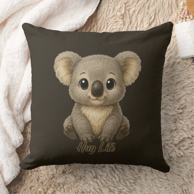 Almohada de lanzamiento de koala bebé dulce (Manta)