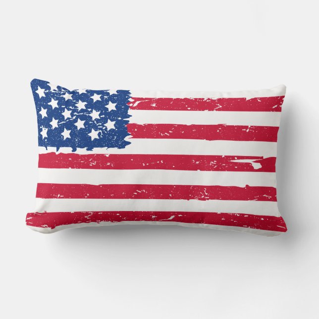 Almohada de lanzamiento de la bandera de EE. UU. (Anverso)