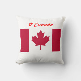 Almohada de lanzamiento de la bandera de O' Canadá