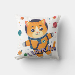 Almohada de lanzamiento de la galaxia Space Cat 16