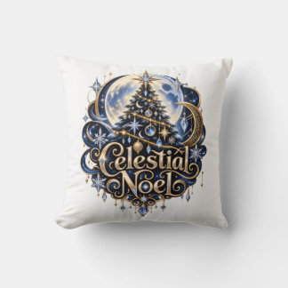 Almohada de lanzamiento de la luna y las estrellas