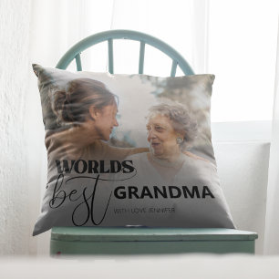 Almohada de lanzamiento de la mejor abuela del mun