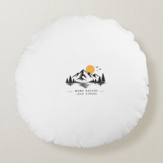 Almohada de lanzamiento de la naturaleza de montañ