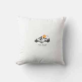 Almohada de lanzamiento de la naturaleza de montañ