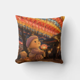 Almohada de lanzamiento de la noche de linterna Al