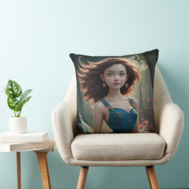 Almohada de lanzamiento de la princesa bailando