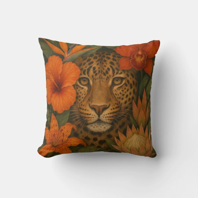 Almohada de lanzamiento de leopardo (Anverso)