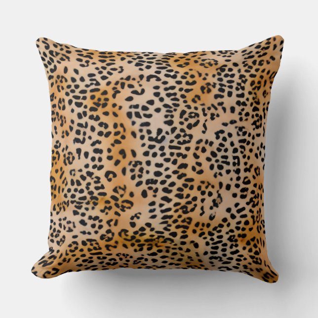 Almohada de lanzamiento de leopardo (Anverso)
