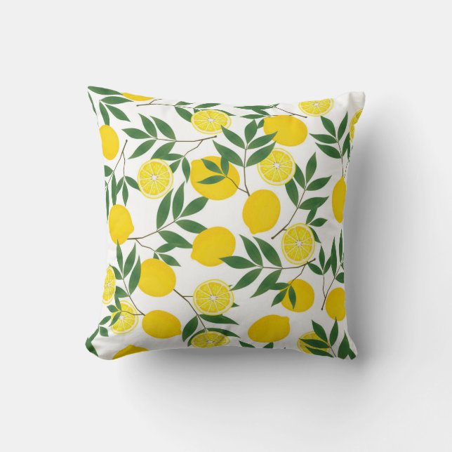 Almohada de lanzamiento de limones (Anverso)