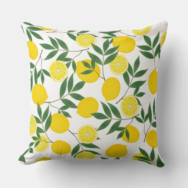 Almohada de lanzamiento de limones (Anverso)